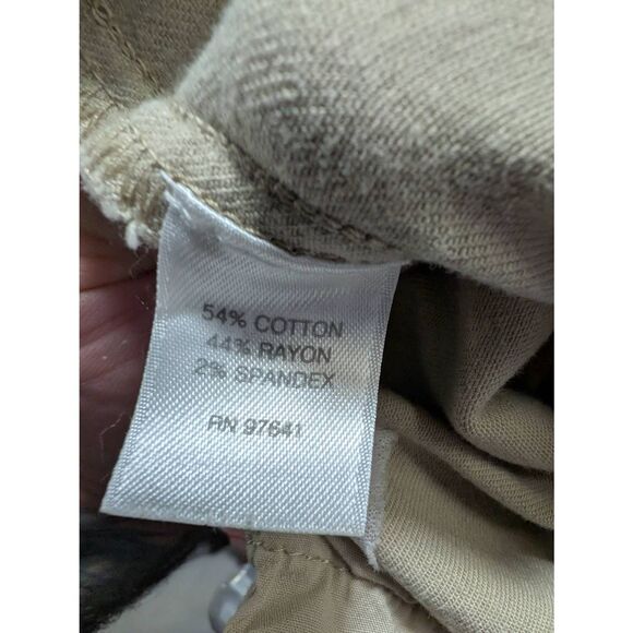 J Jill Denim khaki High Rise Straight Leg Jeans Women's Size 10 - Picture 3 of 6